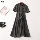 翻领五分袖 242823 夏加长款 连衣裙