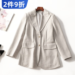 长袖 女中长款 单扣清仓 冬双面呢大衣 247284