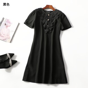 短袖 深圳女长款 套头 夏连衣裙 248483