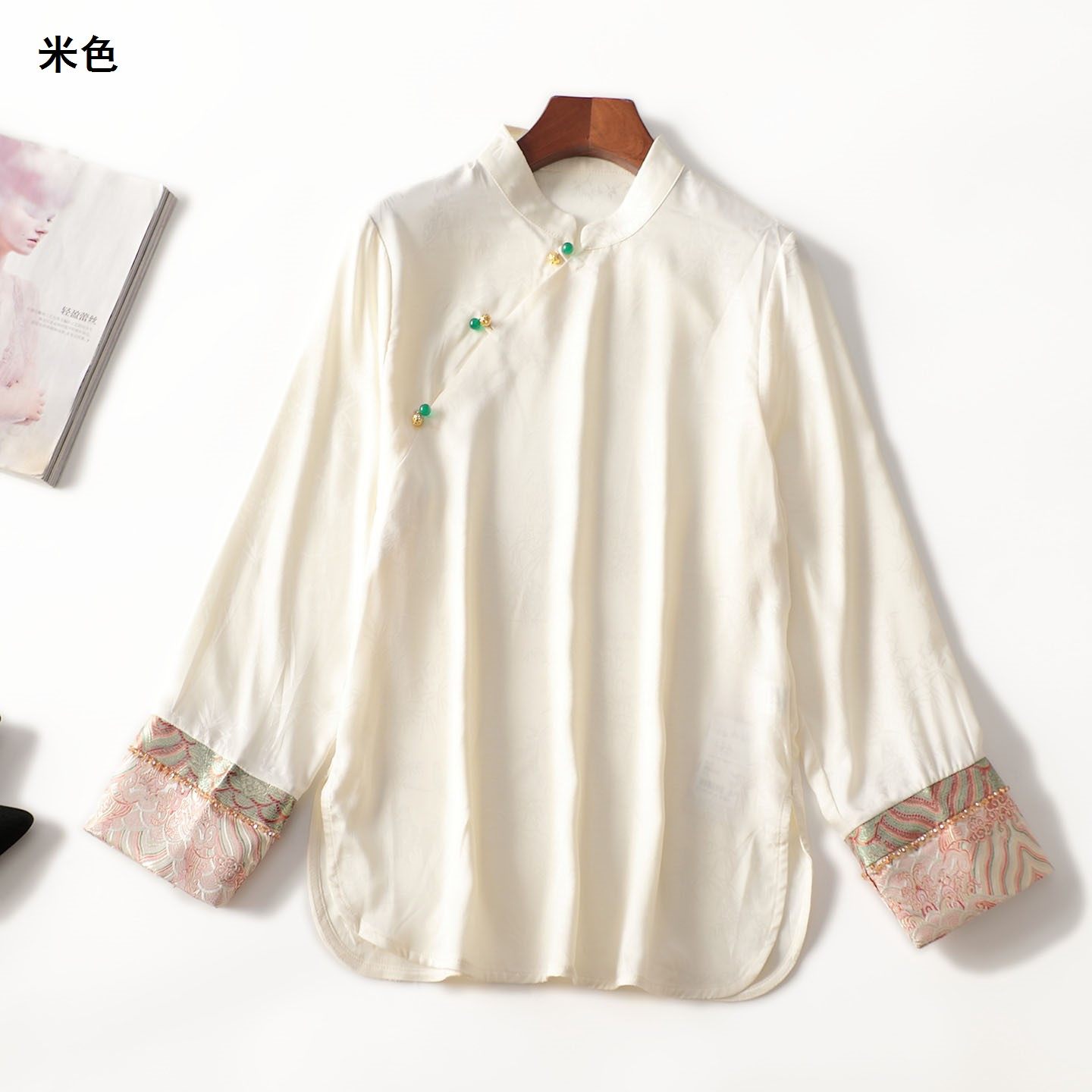 412091 醋酸纤维秋中长款套头长袖衬衫,女装/女士精品,衬衫,淘宝优惠券,粉丝福利购,淘宝优惠卷