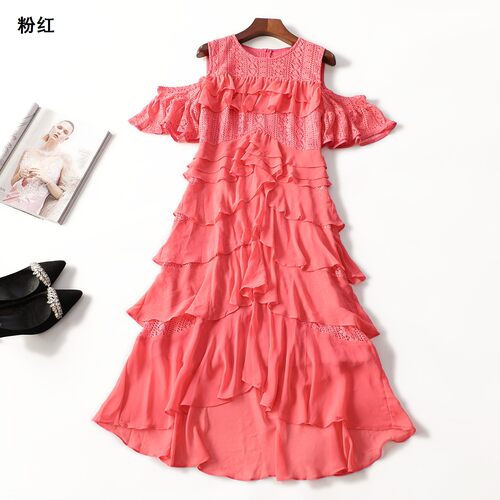 414372 夏连衣裙 深圳女加长款短袖套头.S.M.L.XL.2XL