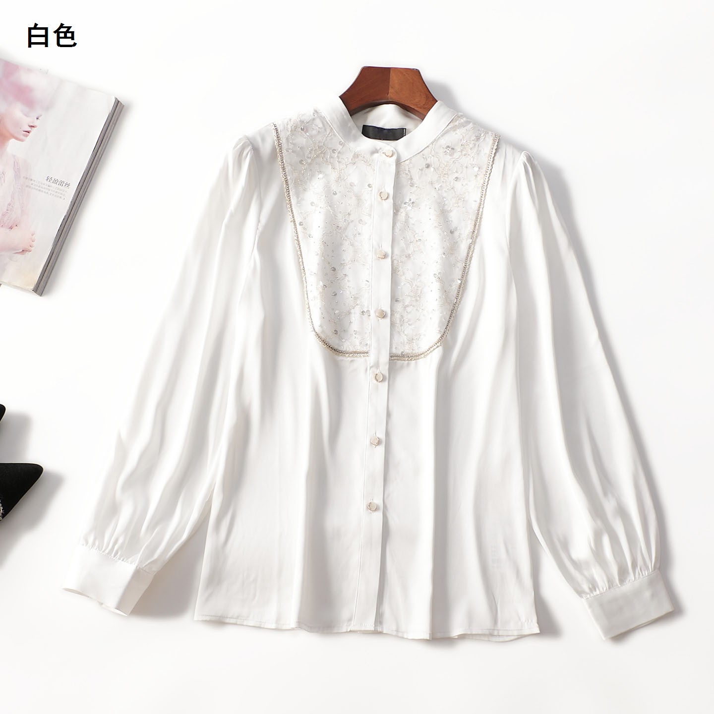 246459 秋衬衫 深圳女中长款长袖单排扣断码清仓