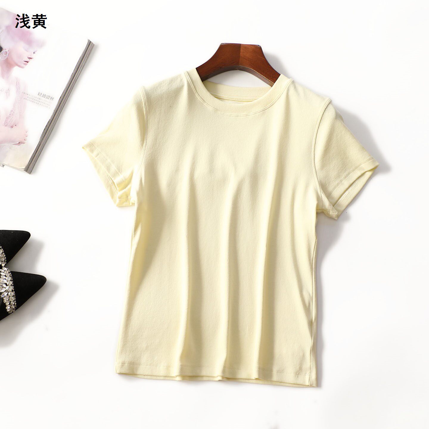 249291 夏T恤 女中长款短袖套头.L.XL.2XL.3XL.4XL