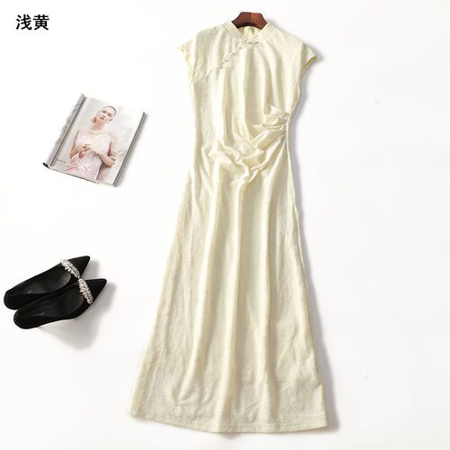 413989 夏连衣裙 女加长款无袖套头.M.L.XL.2XL