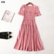圆领短袖 411365超值清货精品女装 亲肤软天然面料夏加长款 连衣裙