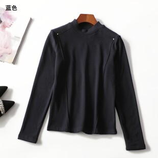 413634 冬打底衫 女加绒中长款长袖套头.L.XL.2XL.3XL.4XL