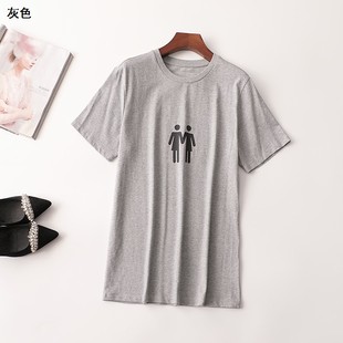 短袖 深圳女中长款 圆领 夏T恤 242717