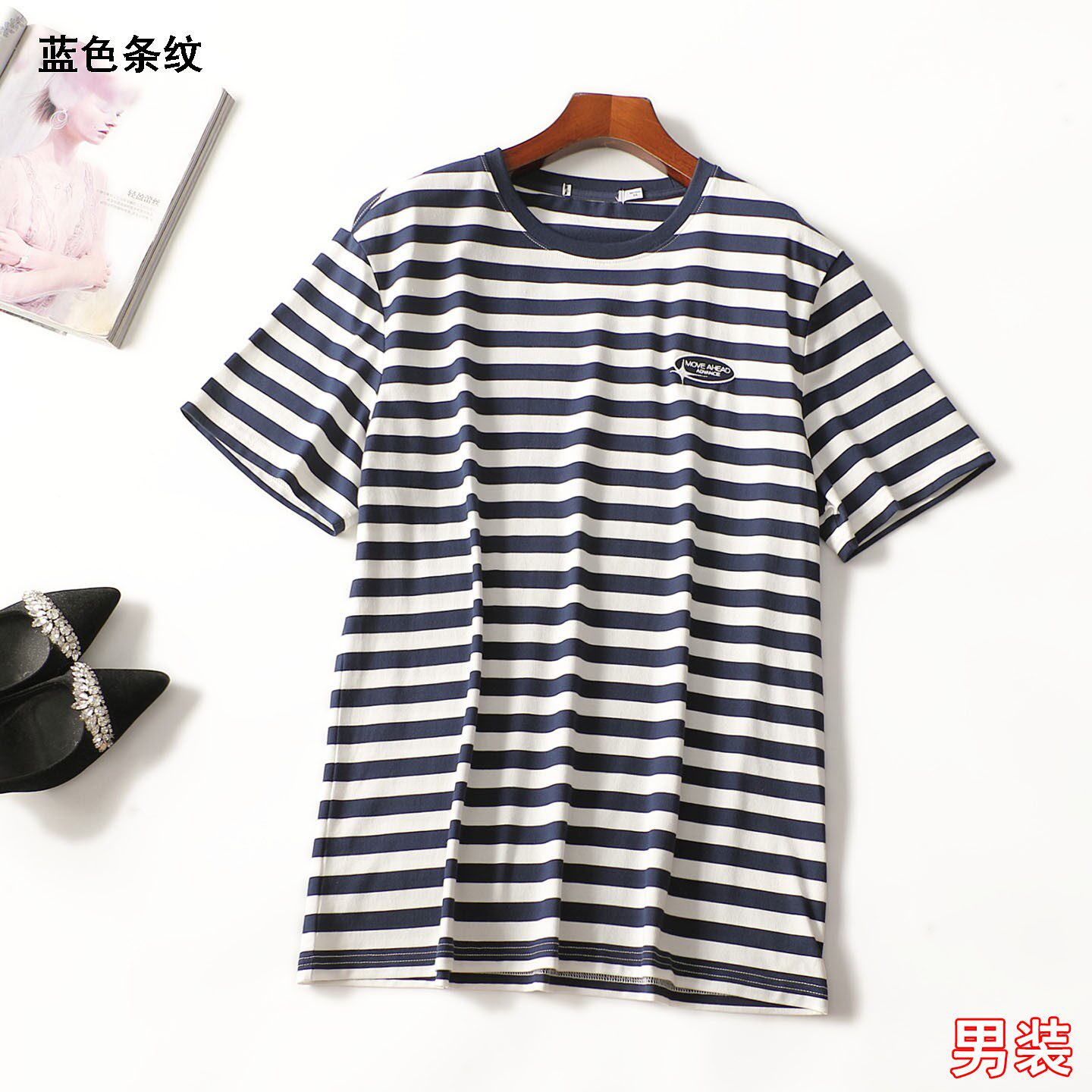 505516 夏T恤 女中长款五分袖.4XL.5XL