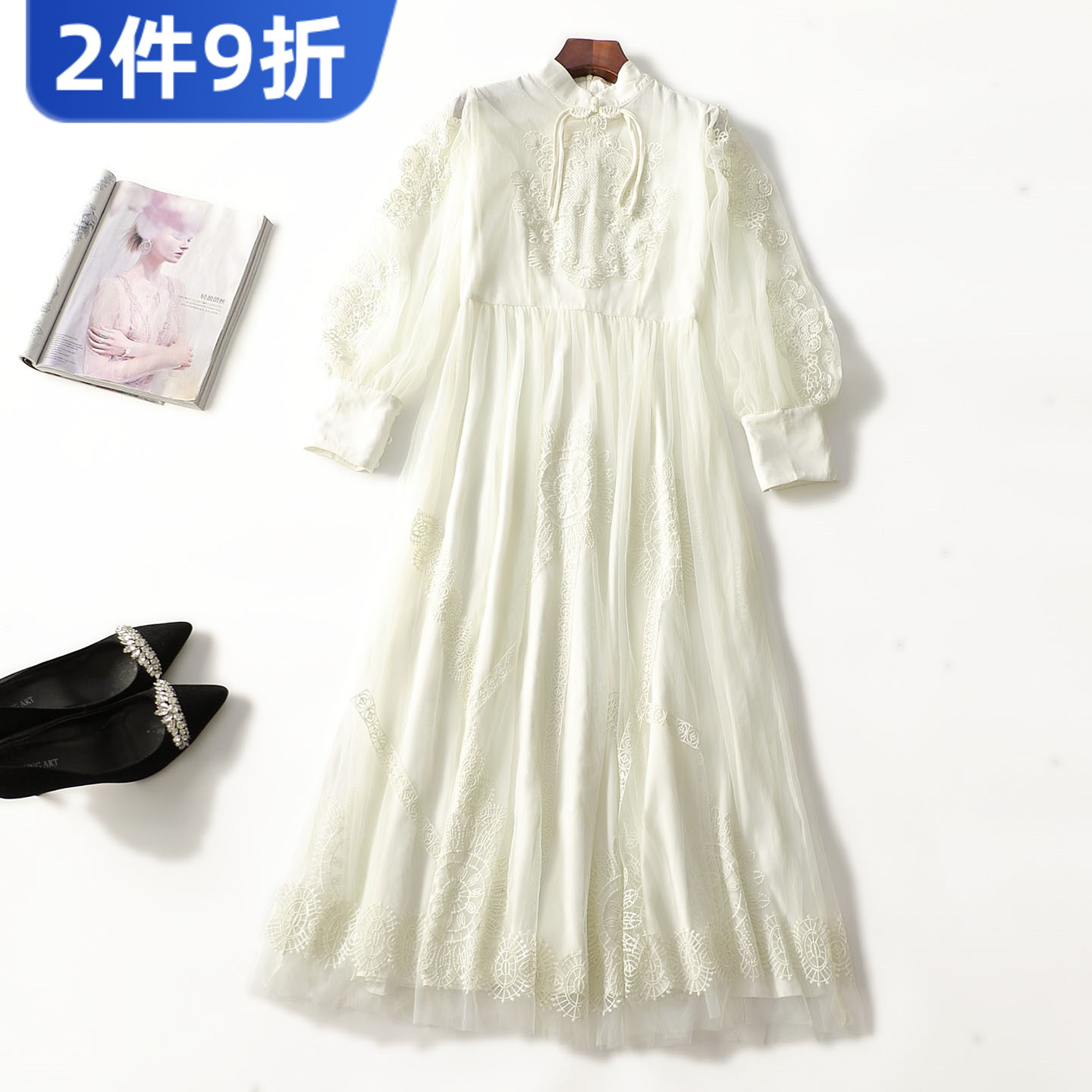 248871 春连衣裙 深圳女加长款长袖套头.S.M.L.XL.2XL