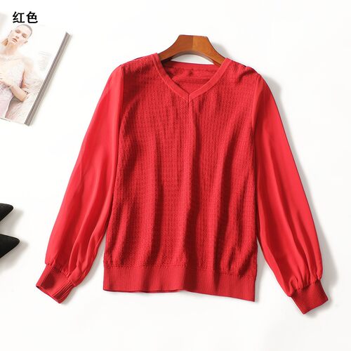 414537 秋针织衫 女中长款长袖套头.M.L.XL.2XL