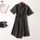 翻领短袖 242912 夏长款 连衣裙