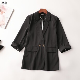 西装 翻领七分袖 春中长款 239216