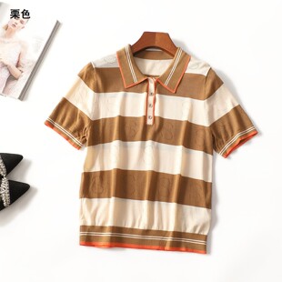 506844 夏针织衫 女中长款短袖套头.L.XL.2XL.3XL