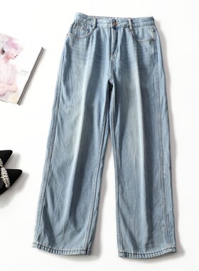 413418 冬牛仔裤 女加绒长款