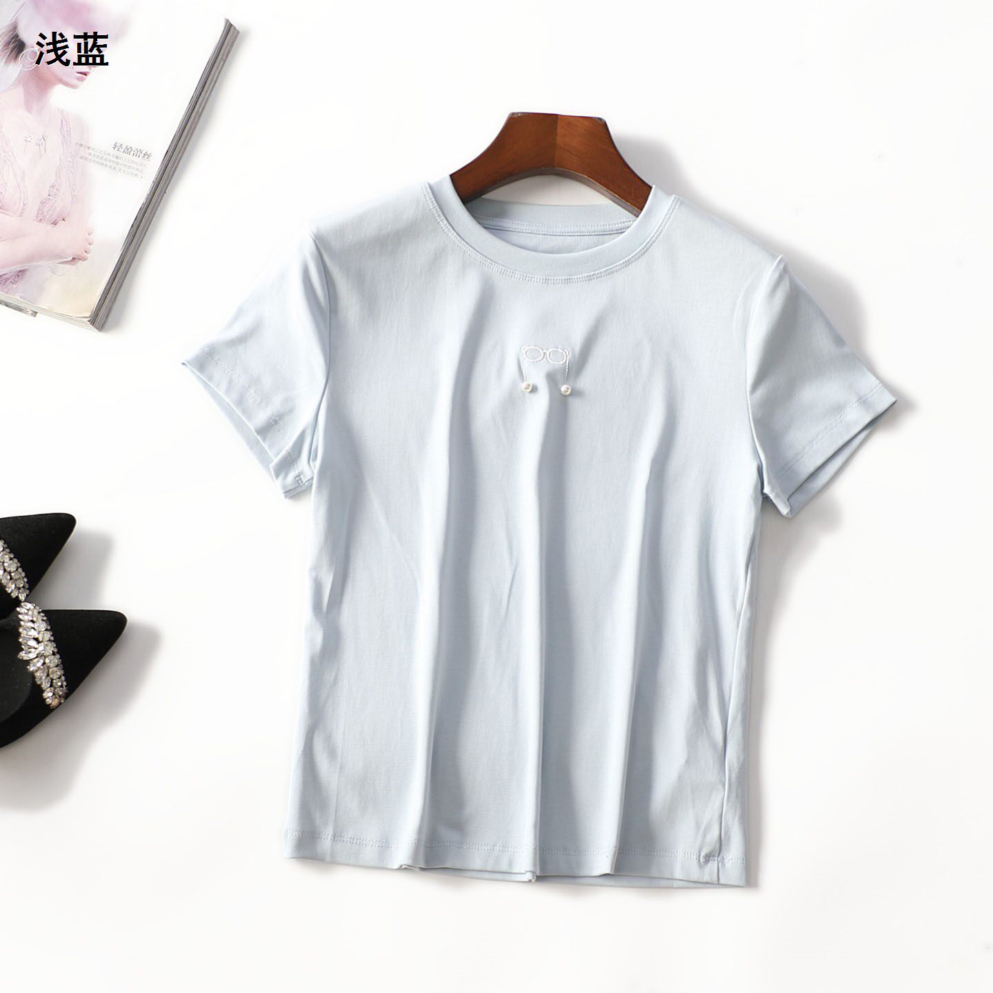 249546 夏T恤 女中长款短袖套头.L.XL.2XL.3XL.4XL