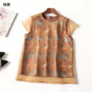 短袖 女中长款 套头现货 夏上衣 246122