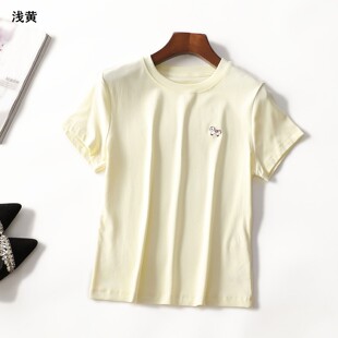 249288 夏T恤 女中长款短袖套头.L.XL.2XL.4XL