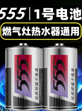 正品555大号燃气灶热水器电池一1号优质锌锰干电池SIZE D碳性1.5v