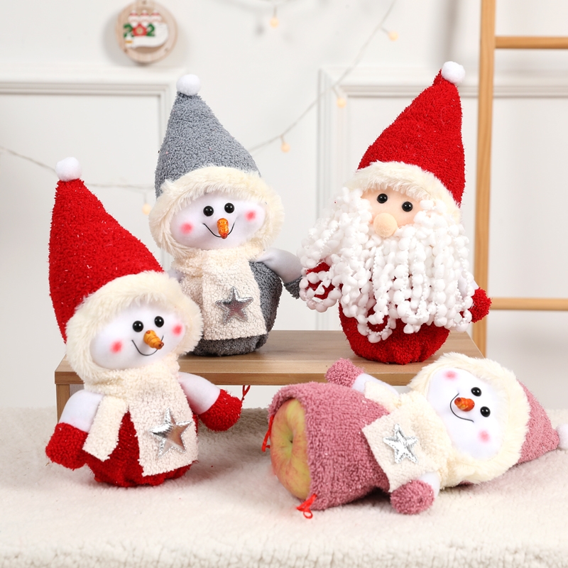 布艺创意雪人儿童圣诞节装饰品