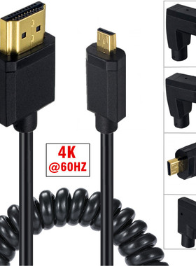 micro hdmi转hdmi线平板照相机连接电视笔记本电脑投影仪4k高清线