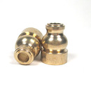 铜葫芦铜箍空竹抖杆专用配件尾箍带丝平底铜配件DIY手工零件