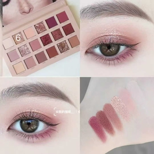 一年抹360天的盘 美到失语 HUDA BEAUTY 沙漠玫瑰/黄昏沙漠眼影盘