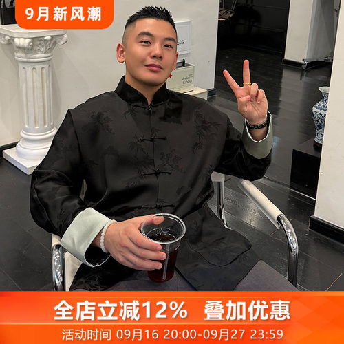 唐装复古醋酸外套复古盘扣手工