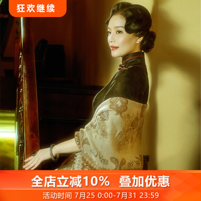 三重门相对论花罗原创女中式真丝