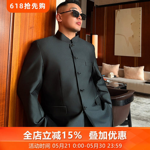 复古中国风秋冬西装男外套