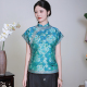 古法上衣重工三道边上衣 织金非遗宋锦唐装 青花写意三重门新款 夏季