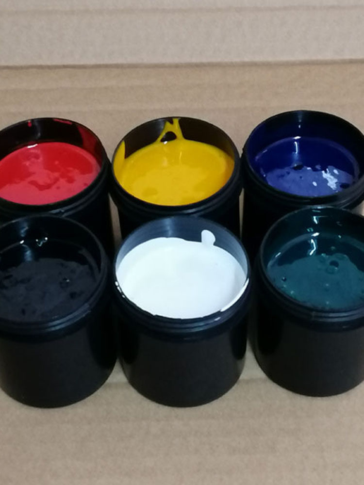 LEDUV 광 경화 금속 잉크 유리 잉크 무광택 UV 스크린 인쇄 잉크 UV 경화 금속 광택제