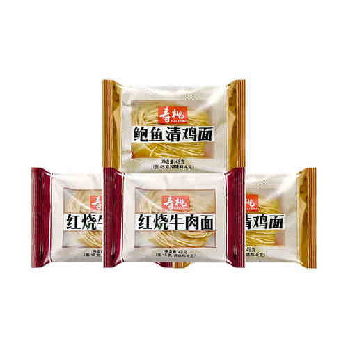 寿桃牌碱水面红烧牛肉鲍鱼碱水面
