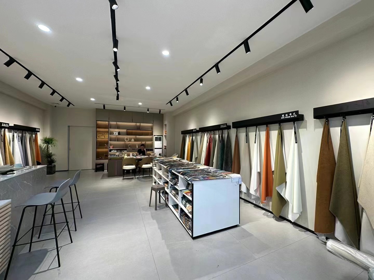 家纺店展架样布布料样品展示架双面皮革面料样板陈列架子吊卡货架