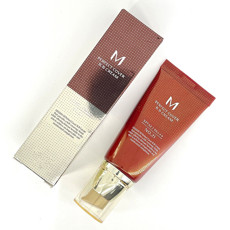 韩国Missha谜尚裸妆遮瑕幻彩红bb化妆品 魅力润颜焕白修容霜50ml