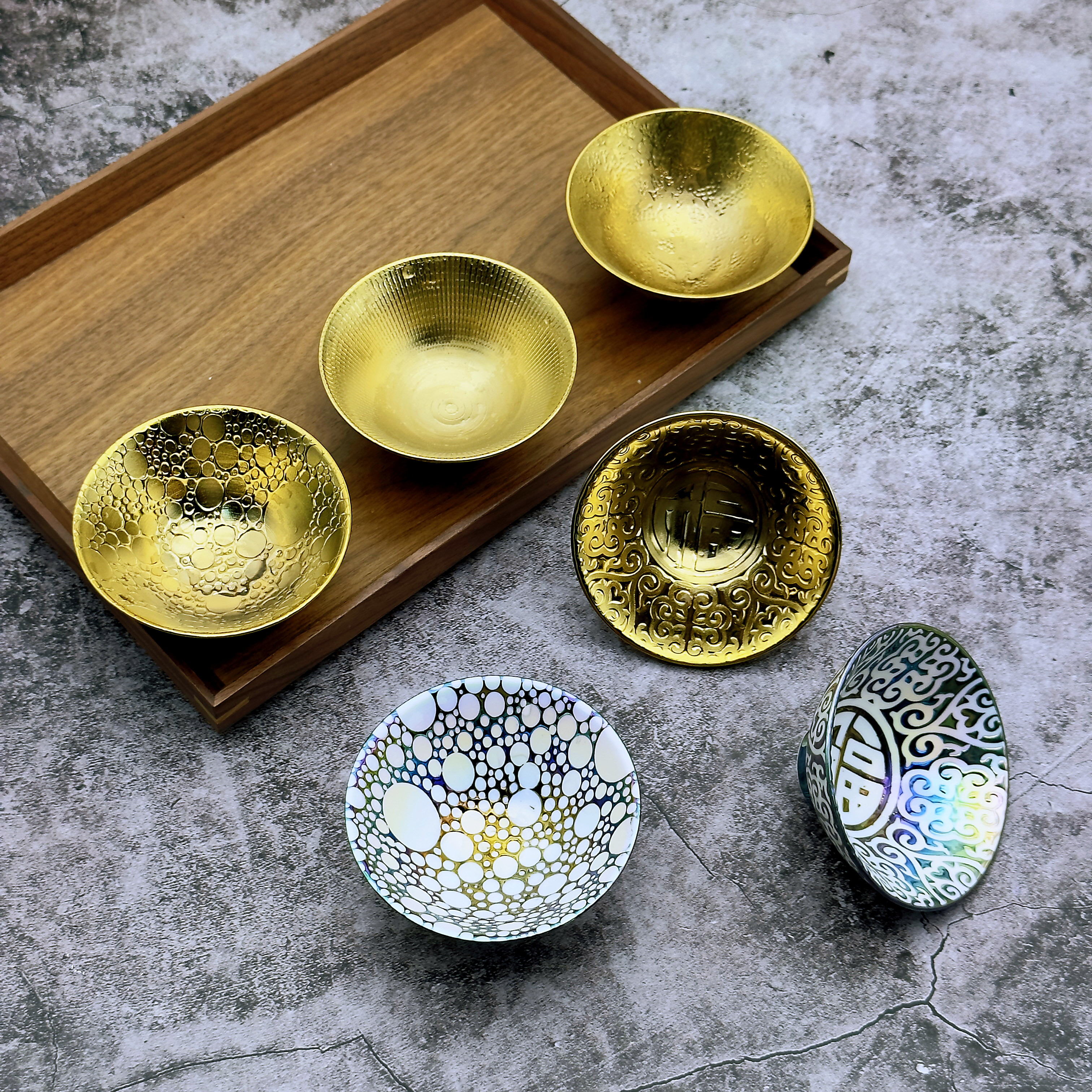 日式酱料碟清酒杯前菜碟斗笠杯