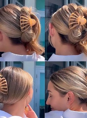 进口现货大号多发量南瓜夹章小蕙Camila Paris法国法式简约宽抓夹