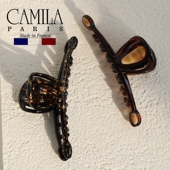 现货章小蕙Camila Paris卡蜜拉抓夹法国法式 复古发夹黑色细长10cm