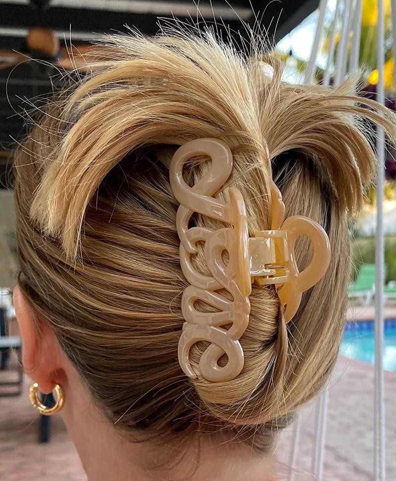 现货进口章小蕙love发夹