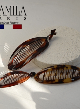 现货章小蕙Camila Paris/卡蜜拉法国玳瑁色马尾夹香蕉夹多尺寸