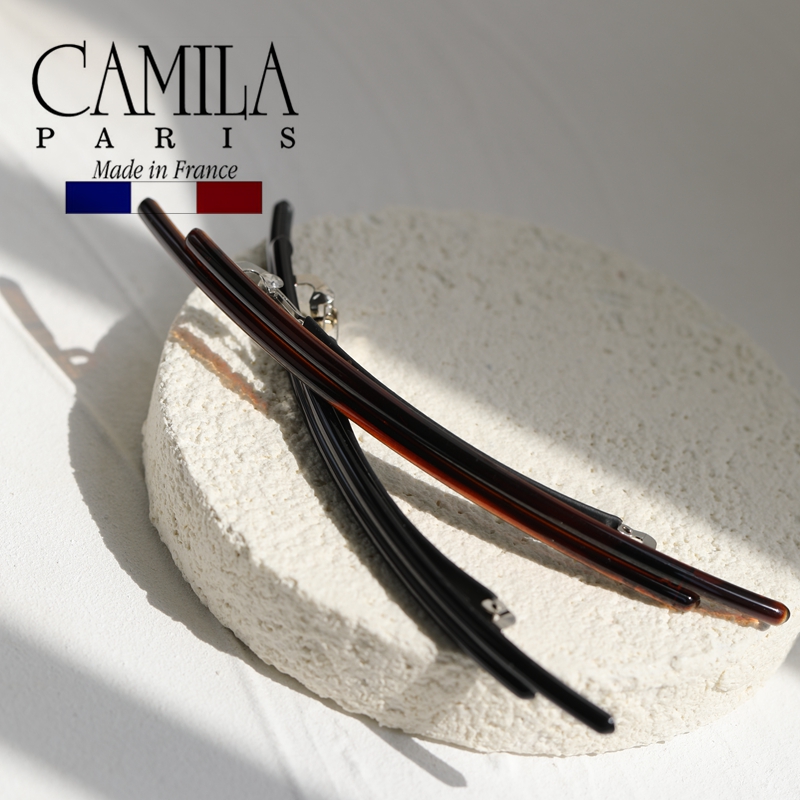 法国章小蕙Camila Paris/卡蜜拉一字发夹细长弹簧夹马尾夹145mm