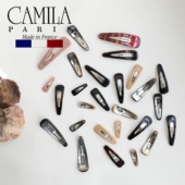 进口法国现货Camila Paris 卡蜜拉盘发夹水滴BB夹玳瑁色大中小号