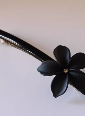 法国章小蕙Camila Paris/卡蜜拉一字发夹细长弹簧夹马尾夹花朵
