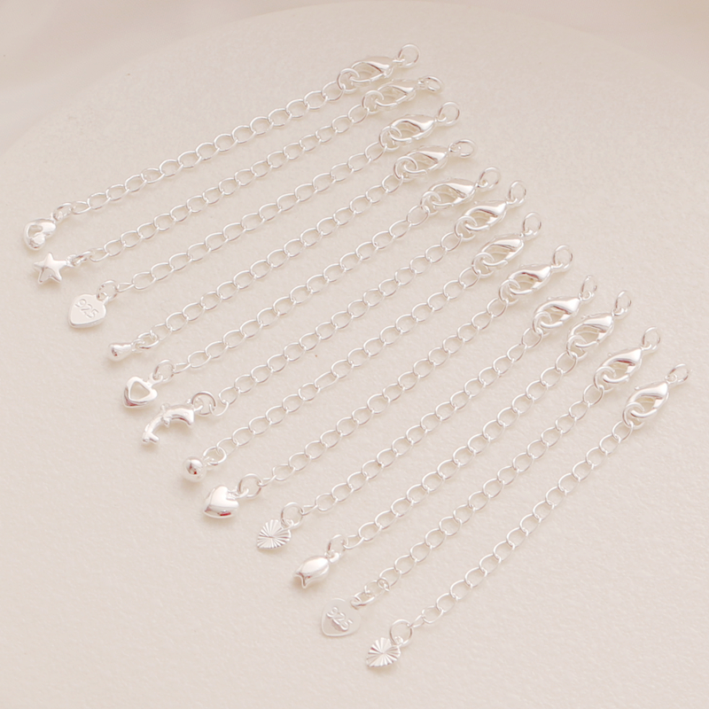 银保色延长链/尾链带弹簧配件