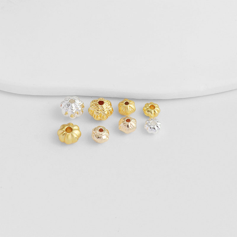 鹅姐14K镀金银色18K隔珠