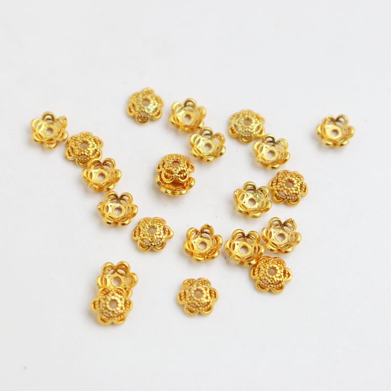 18k包金保色5mm帽托蕾丝diy手链