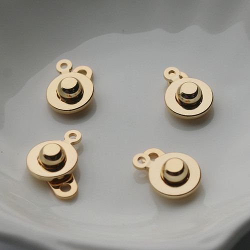 包金按扣项链手工材料