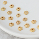 14k包金保色六瓣花瓣点点花托8mm珠帽托diy饰品配件串珠配饰50颗