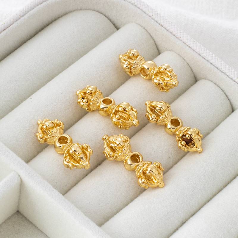 14k包金复古花纹杠杆通孔珠diy桶珠绳子项链手链隔珠散珠饰品配件,饰品/流行首饰/时尚饰品新,其他DIY饰品配件,淘宝优惠券,粉丝福利购,淘宝优惠卷