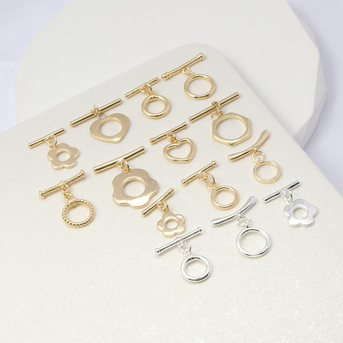 14k包金保色配件弯棒diy饰品扣