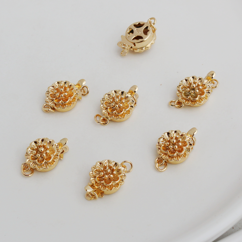 包金珍珠饰品插扣diy手链项链
